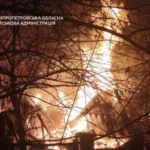 После массированной воздушной атаки в Днепре пожар, поврежденные дома и раненые дети