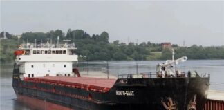 В Азовському морі на північ від Керчі затонуло судно із зерном, ЗМІ РФ повідомляють про атаку дронів на судно