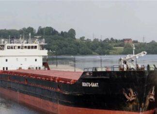 В Азовському морі на північ від Керчі затонуло судно із зерном, ЗМІ РФ повідомляють про атаку дронів на судно