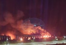 У Криму повідомляють про пожежі на складі Wildberries у Сімферополі та електропідстанції в Кіровському районі внаслідок атаки дронів