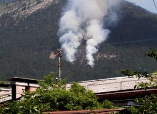 У Ялті вже 11-й день не можуть загасити лісову пожежу в горах — МНС РФ